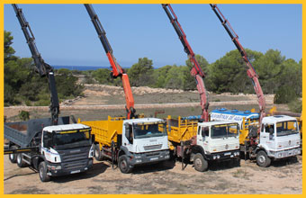 Servicio de camión grúa en Formentera Transportes Andrauet