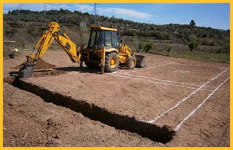 Servicio de excavación para cimentaciones