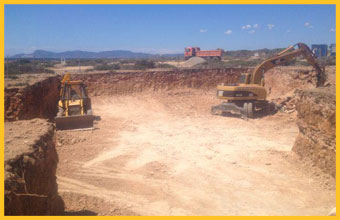 servicio de excavación y rebajes